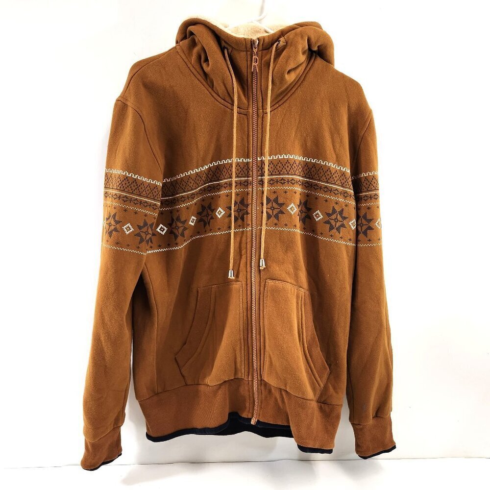 RMG by Remargo Raver Skate Hoodie Orange Zip Up Mens XL